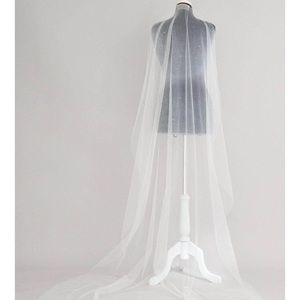 Crystal Scatter Barely There Wedding Veil In Illusion Tulle floor length
